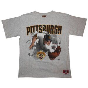 Vintage Pittsburgh Pirates Nutmeg Mills Break Through MLB T-Shirt Men's Medium